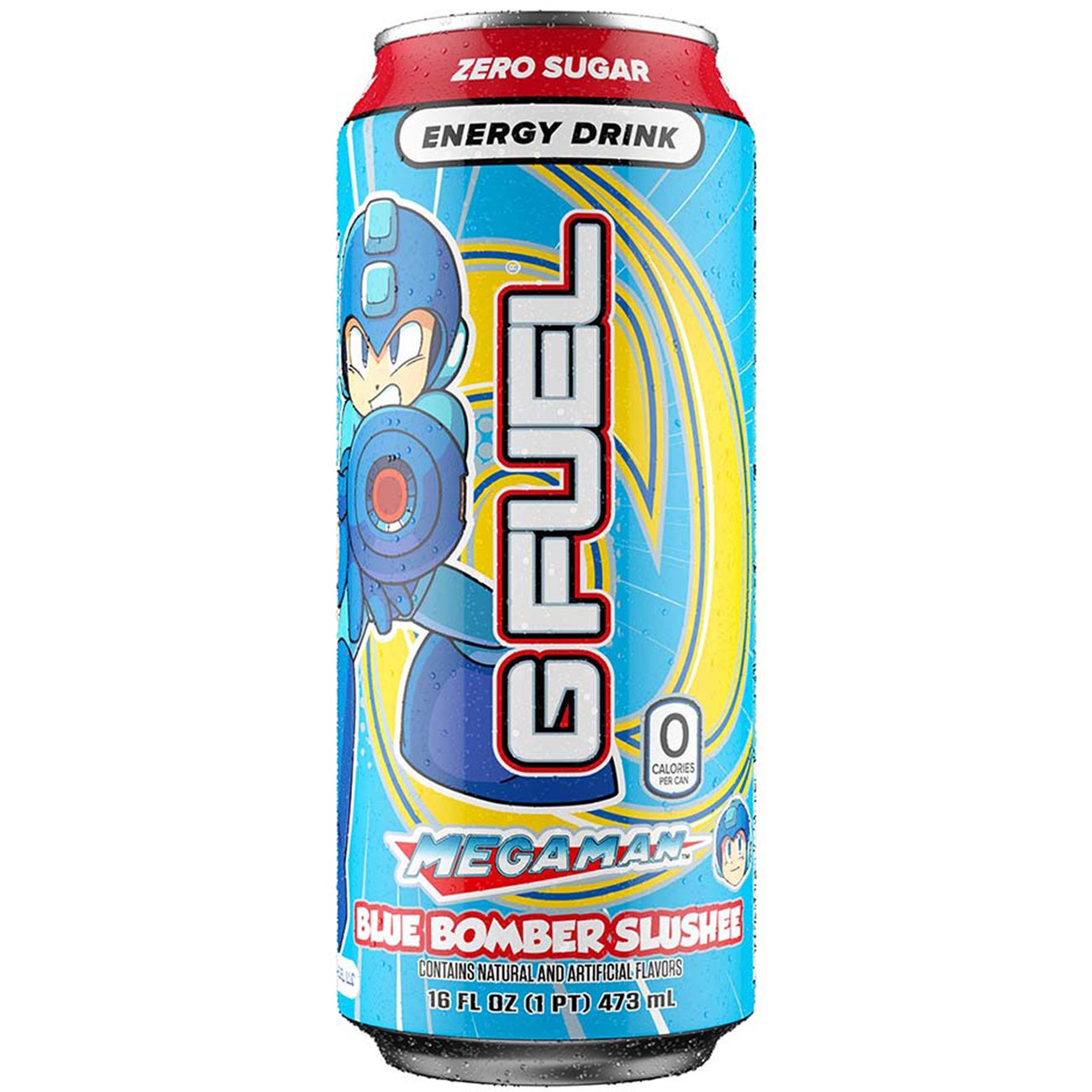 G Fuel Megaman Energy Drink - Blue Bomber Slushee - Shop Diet & fitness ...