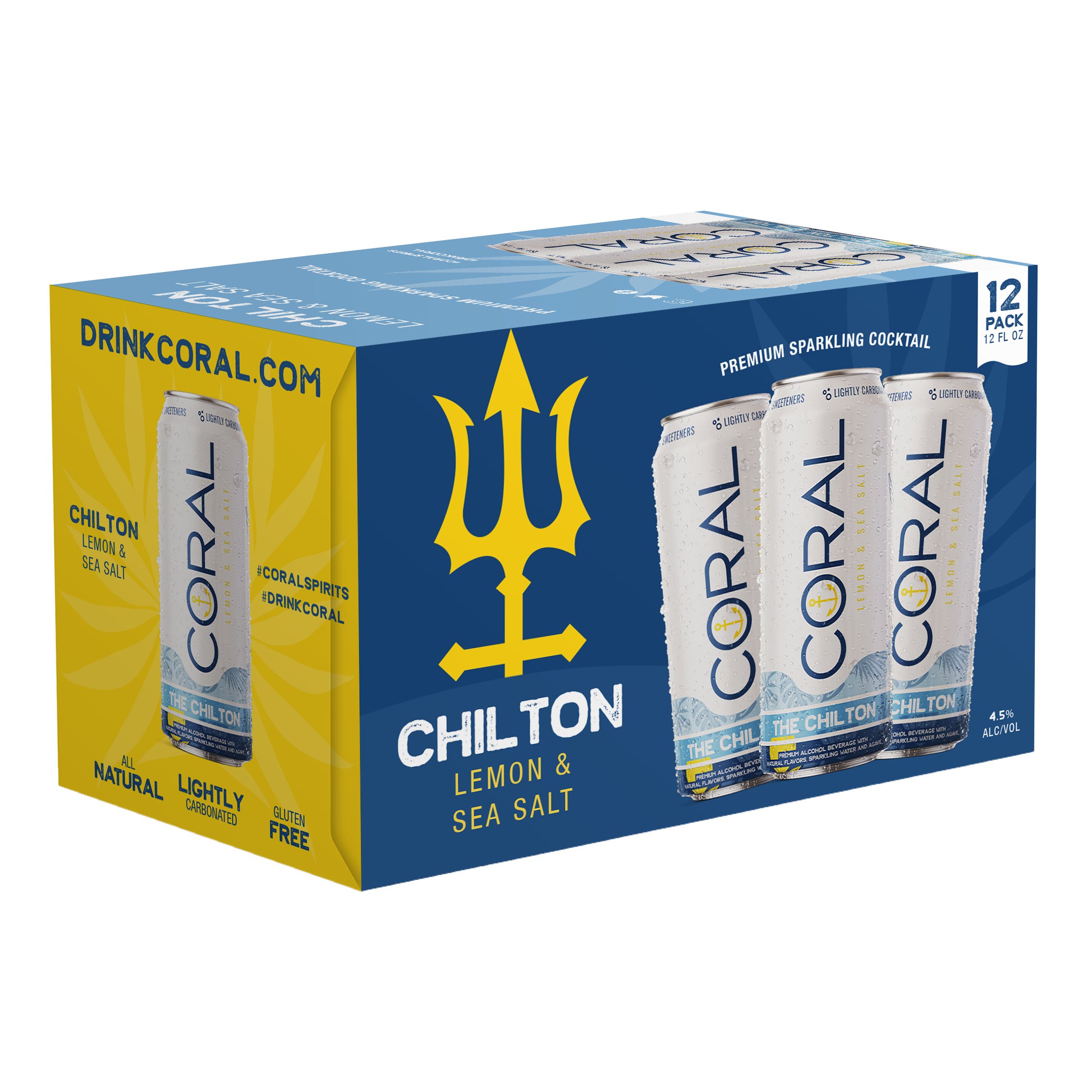 Coral Chilton Lemon & Sea Salt Sparkling Cocktail 12 pk Shop Malt