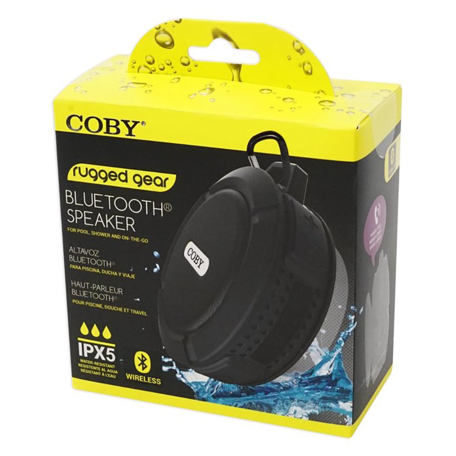 Coby Water Resistant Bluetooth Speaker Black Shop Speakers at