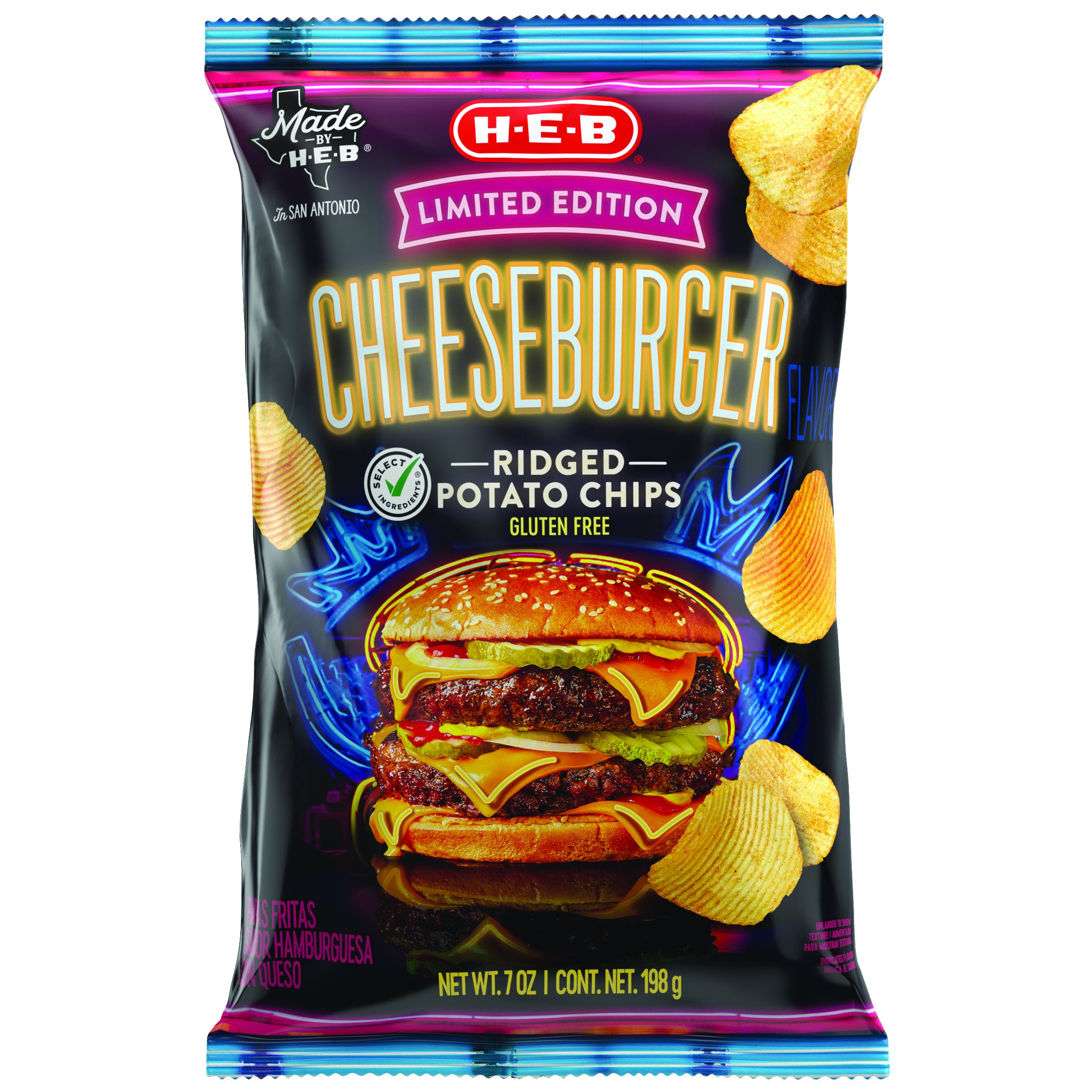 H-E-B Ridged Potato Chips - Original - Shop Chips at H-E-B