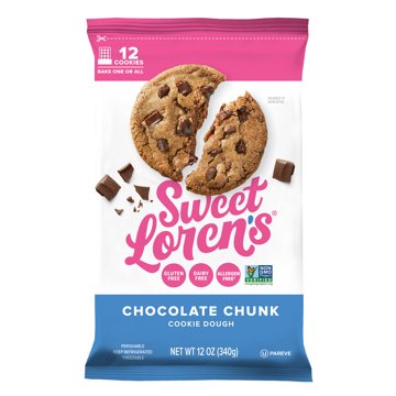 Sweet Loren's Gluten Free & Vegan Chocolate Chunk Cookie Dough, 12 oz