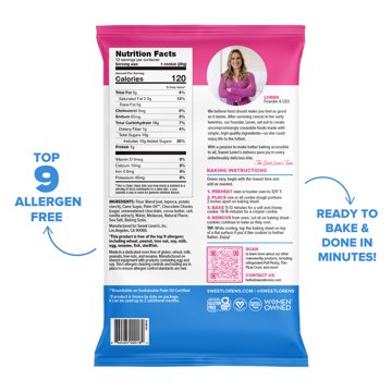 Sweet Loren's Gluten Free & Vegan Chocolate Chunk Cookie Dough, 12 oz