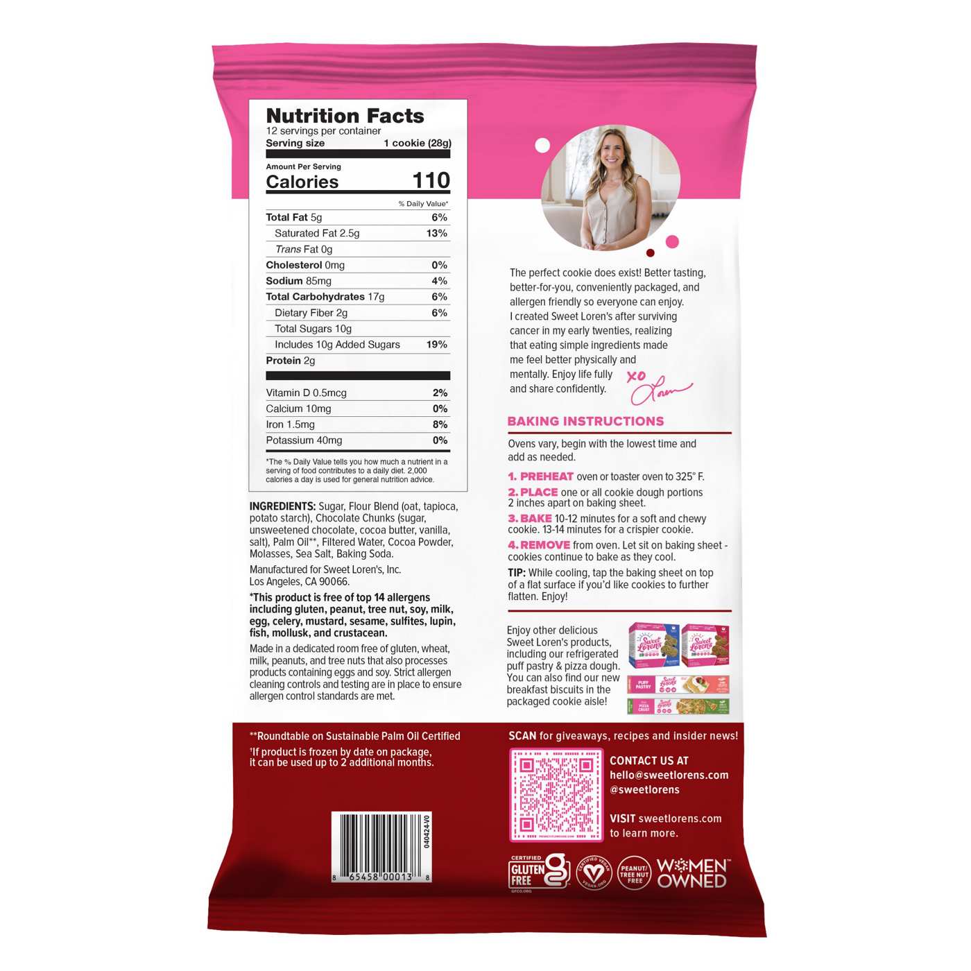 Sweet Loren's Gluten Free & Vegan Fudgy Brownie Cookie Dough; image 2 of 3