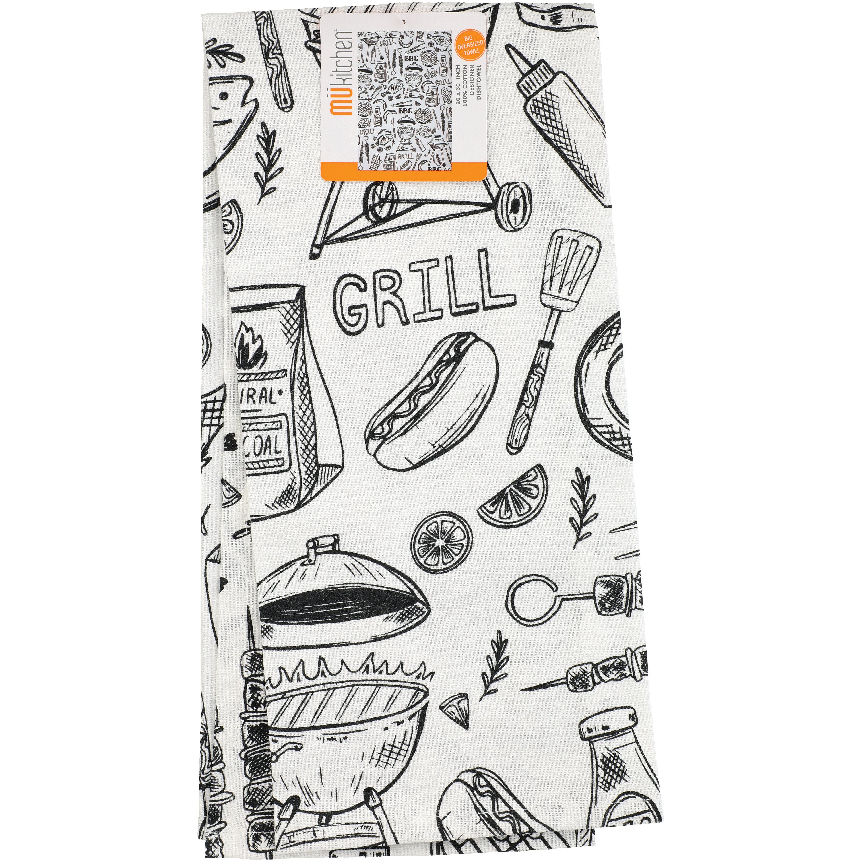 MU Kitchen Kitchen Towel BBQ Print Shop Kitchen Linens At H E B   010606548 1