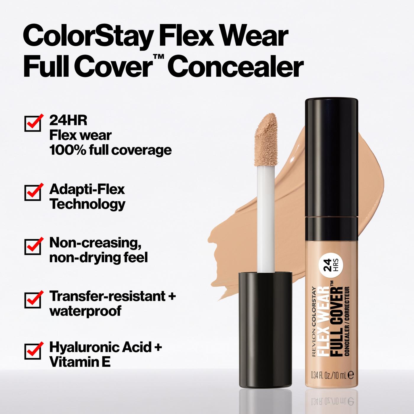 Revlon Colorstay Flex Wear Full Cover Concealer - Nutmeg; image 6 of 6