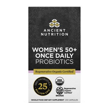 Ancient Nutrition Regenerative Organic Once Daily Women's 50+ Probiotics Capsules