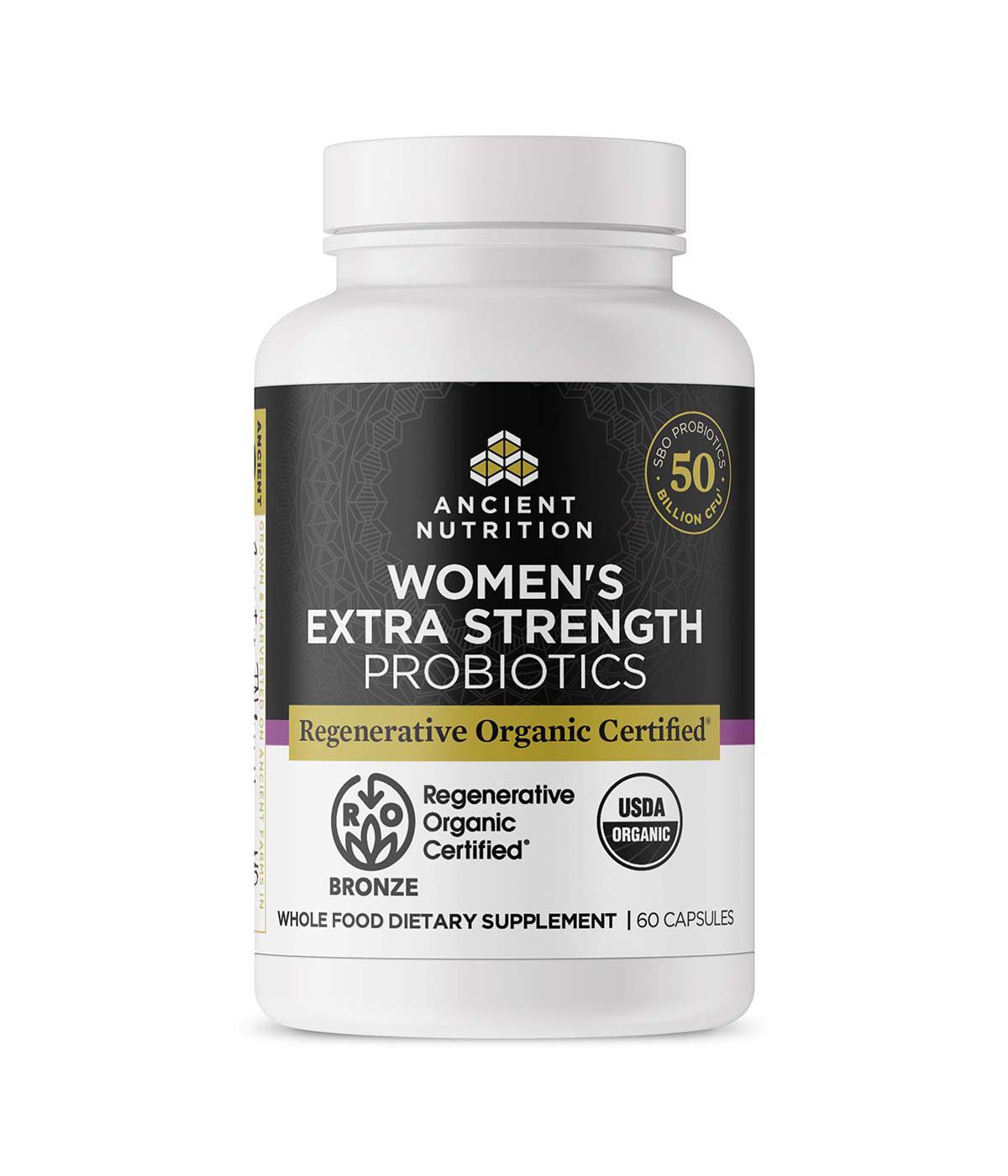Ancient Nutrition Women's Extra Strength Probiotics Capsules; image 2 of 5