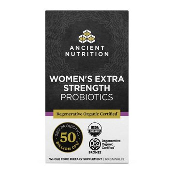 Ancient Nutrition Regenerative Organic Women's Extra Strength Probiotics Capsules
