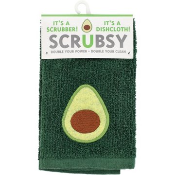MU Kitchen Scrubsy Dish Cloth - Avocado, 12" x 12"