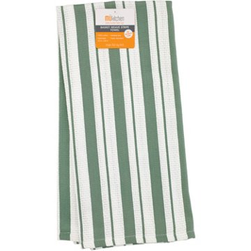 MU Kitchen Basket Weave Kitchen Towel - Hedge, 20" x 30"