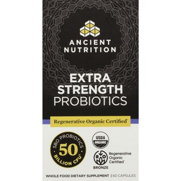 Ancient Nutrition Regenerative Organic Extra Strength Probiotics Capsules