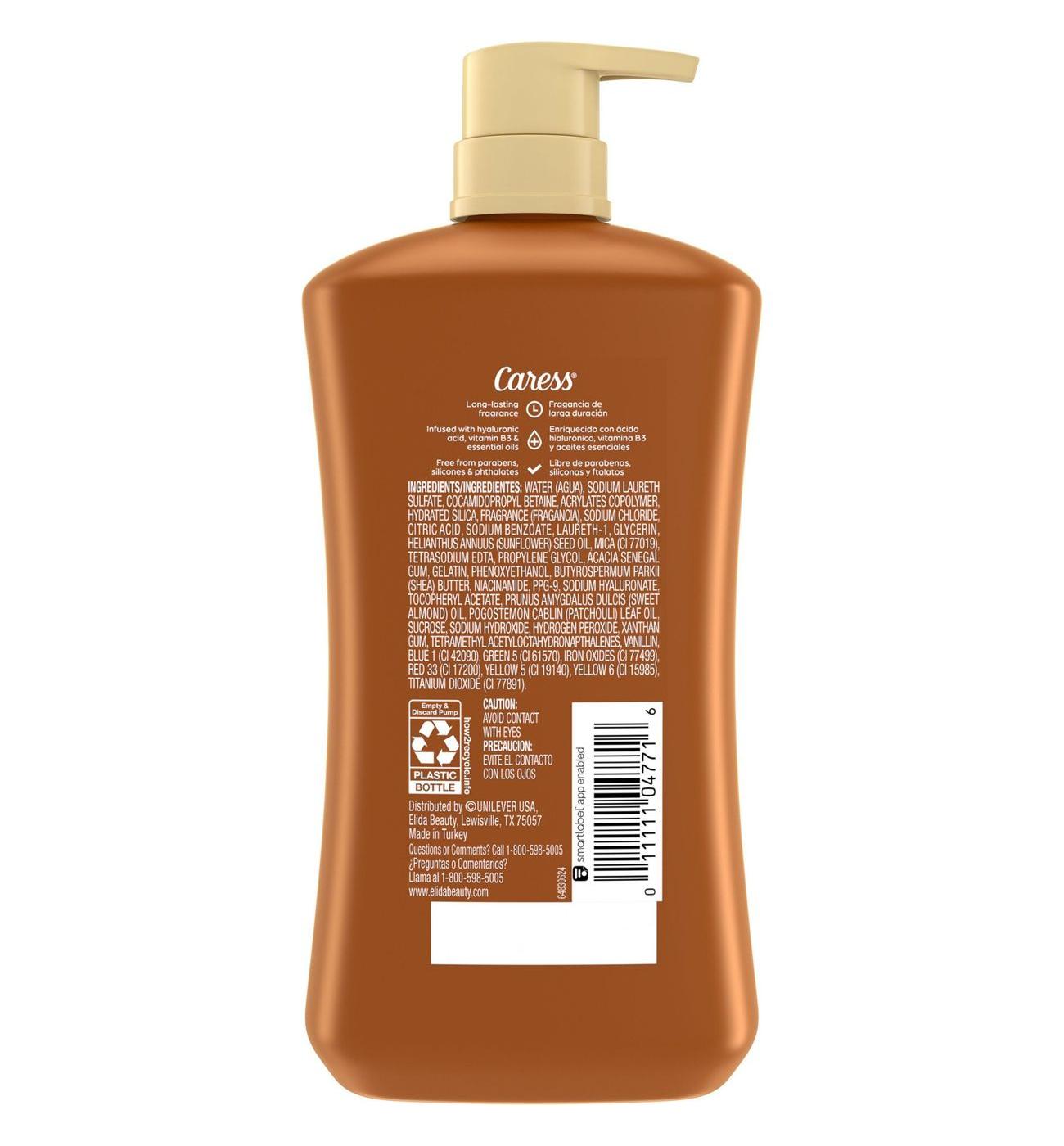 Caress Exfoliating Body Wash - Shea Butter and Brown Sugar; image 2 of 2