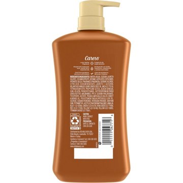 Caress Exfoliating Body Wash - Shea Butter and Brown Sugar, 31 oz