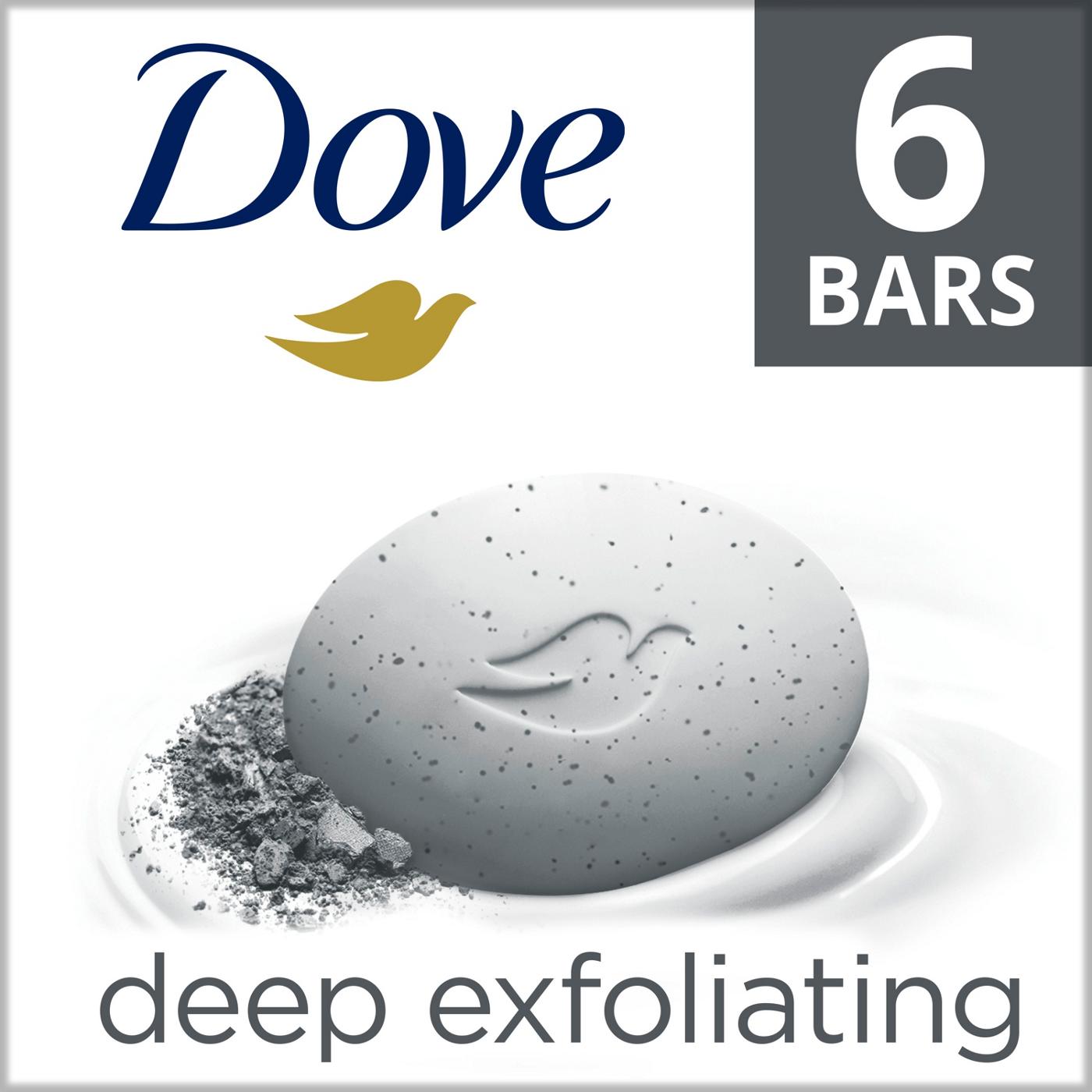 Dove Deep Exfoliating Bar Soap - Charcoal powder & glycerin; image 2 of 4