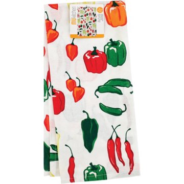 MU Kitchen Kitchen Towel - Peppers, 20" x 30"