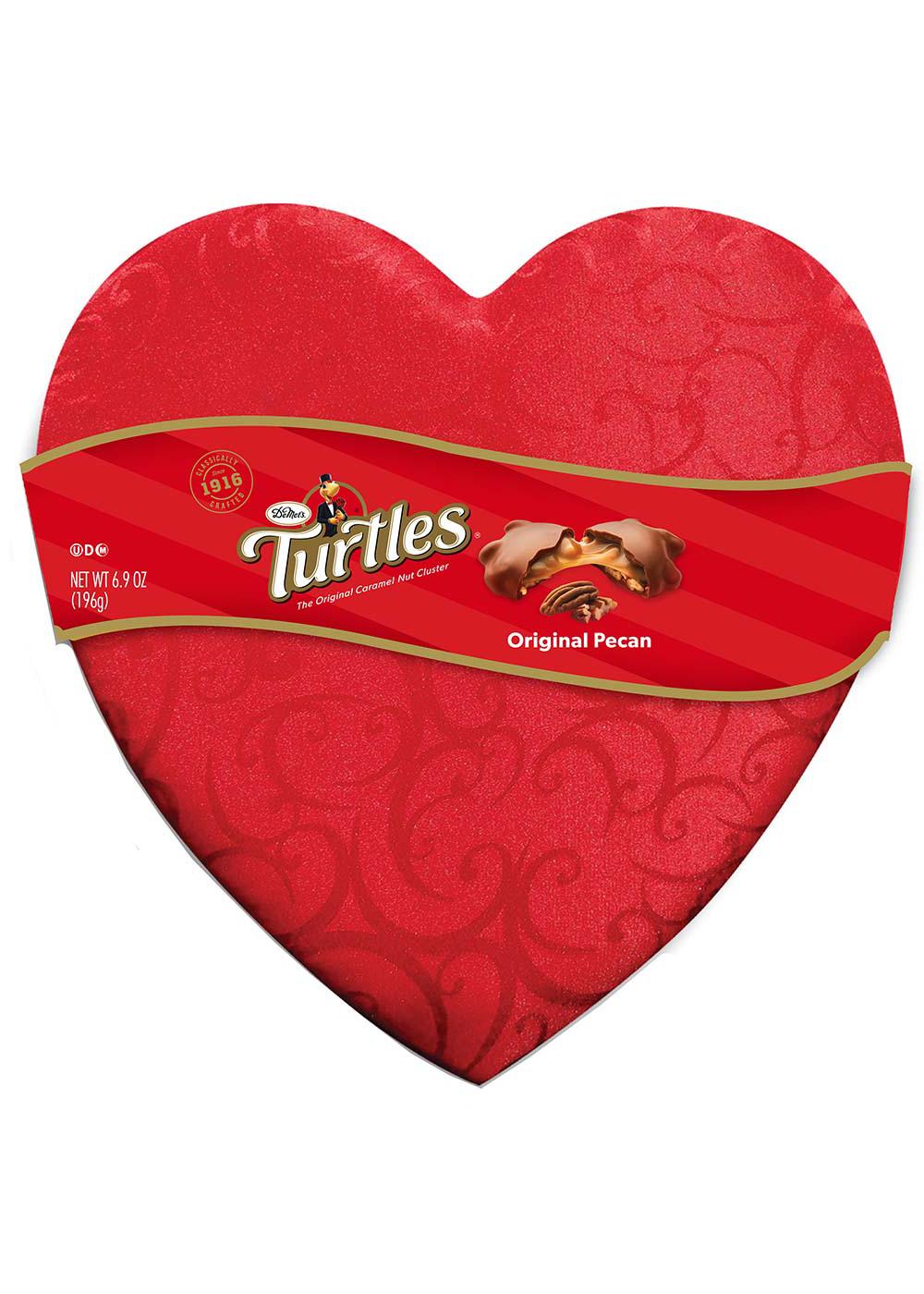 Turtles Original Valentine's Satin Heart Gift Box; image 1 of 2