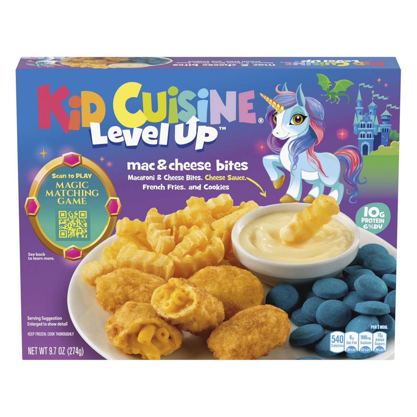 Kid Cuisine Level Up Mac & Cheese Bites Frozen Meal; image 1 of 4