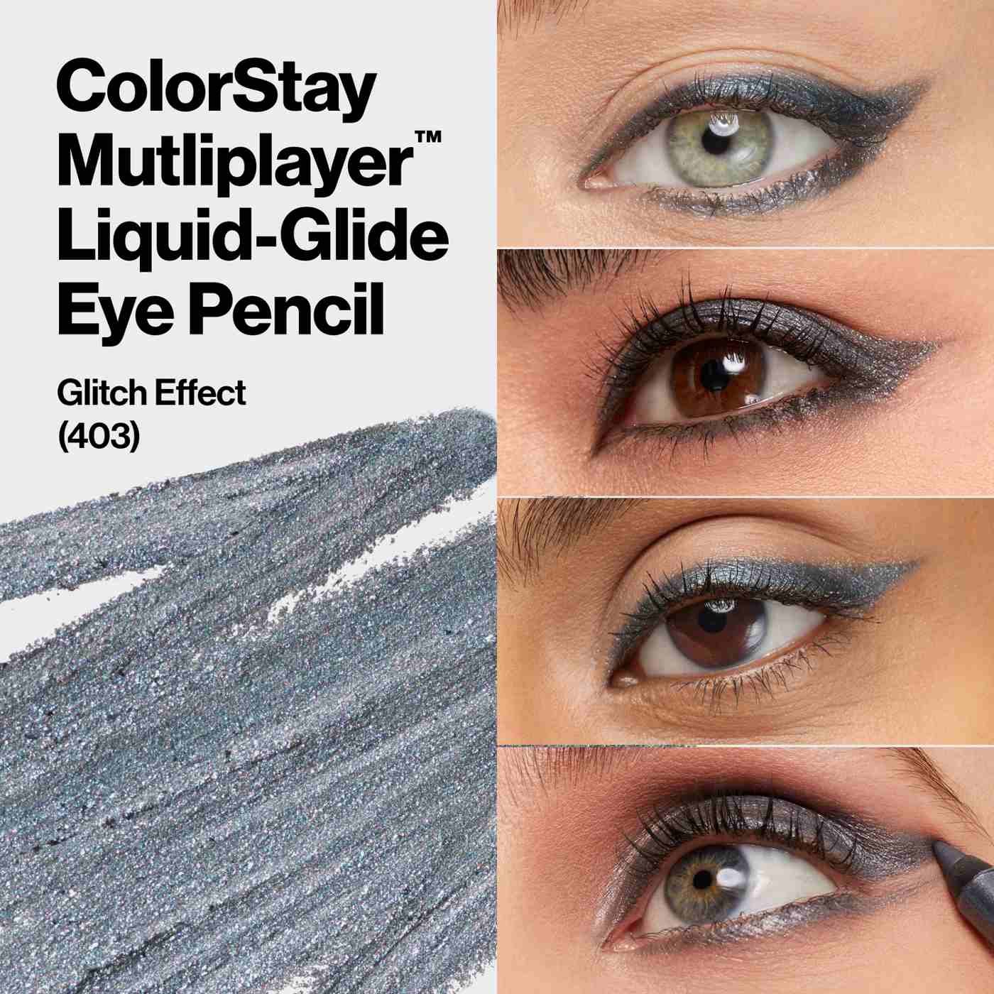 Revlon ColorStay Multi Player Liquid-Glide Eye Pencil - Glitch Effect; image 5 of 7