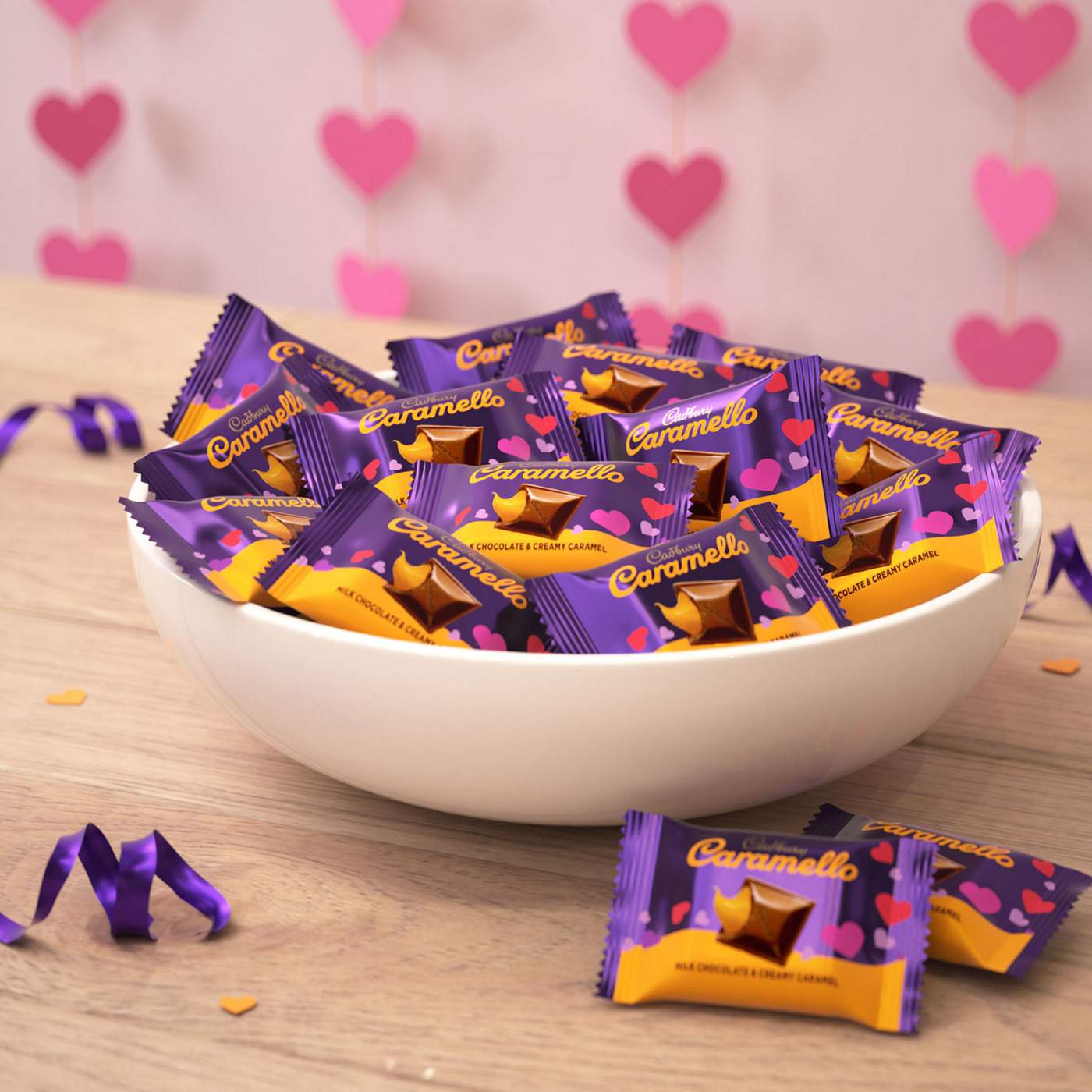 Cadbury Caramello Miniatures Milk Chocolate Caramel Valentine's Candy; image 7 of 7