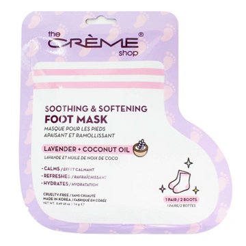 The Crème Shop Soothing & Softening Foot Mask - Lavender + Coconut Oil
