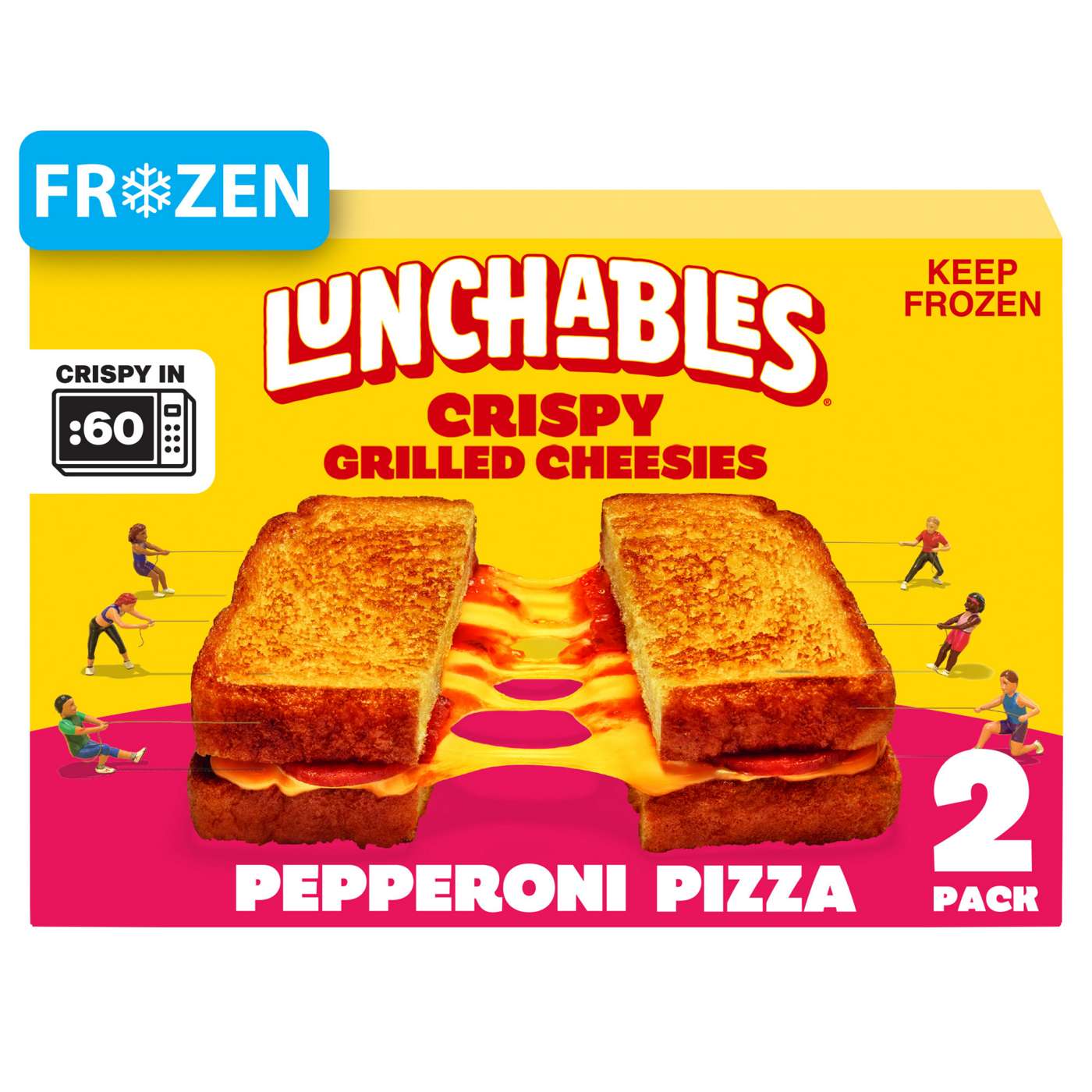 Lunchables Crispy Grilled Cheesies Frozen Sandwiches - Pepperoni Pizza; image 1 of 4
