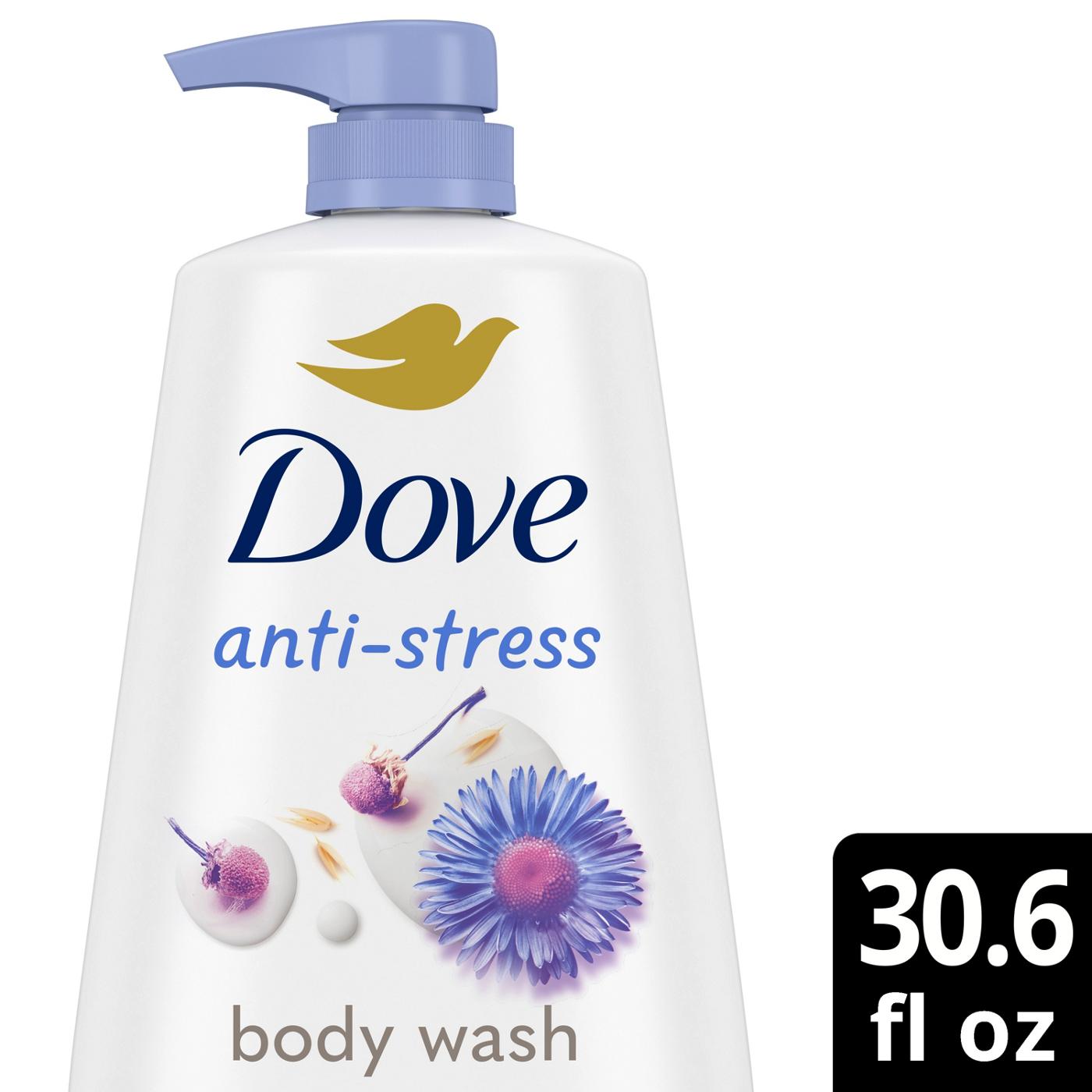 Dove Anti-Stress Body Wash - Blue Chamomile & Oat Milk; image 2 of 3