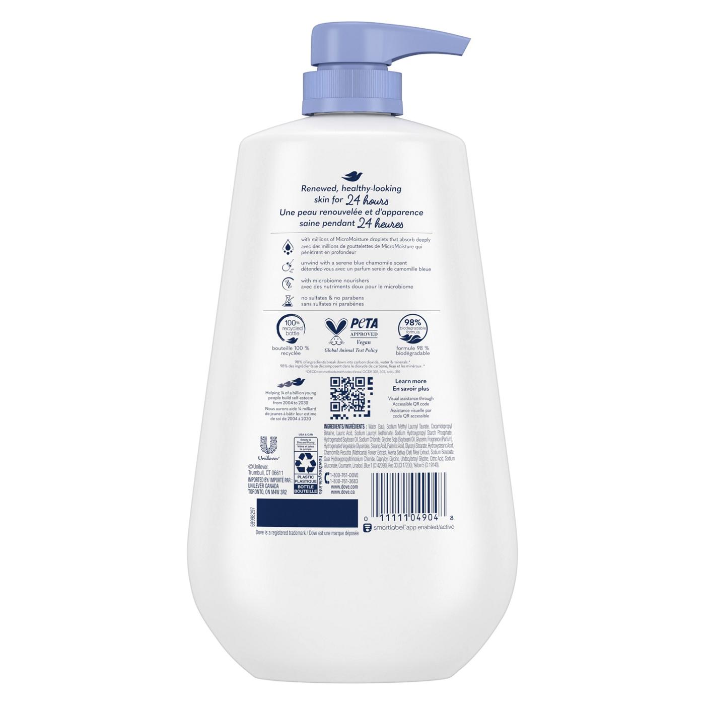 Dove Anti-Stress Body Wash - Blue Chamomile & Oat Milk; image 3 of 3
