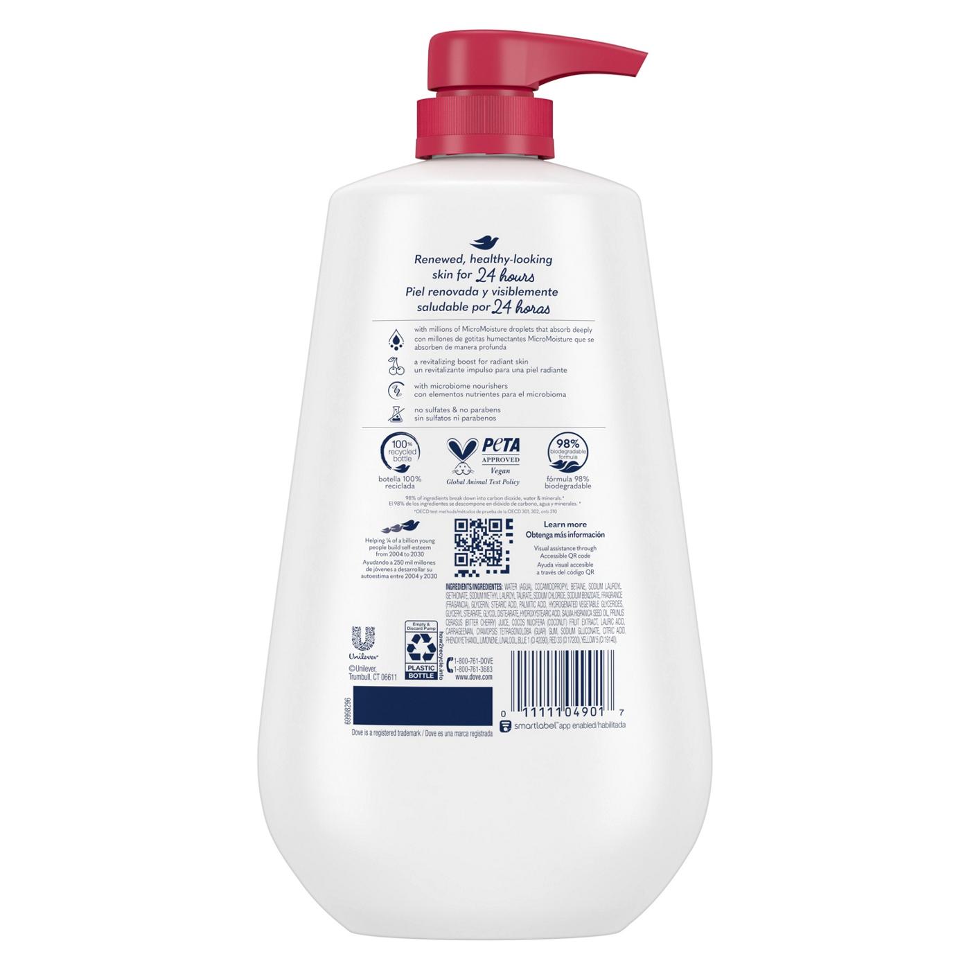 Dove Revitalizante Body Wash - Cherry & Chia Milk; image 3 of 3