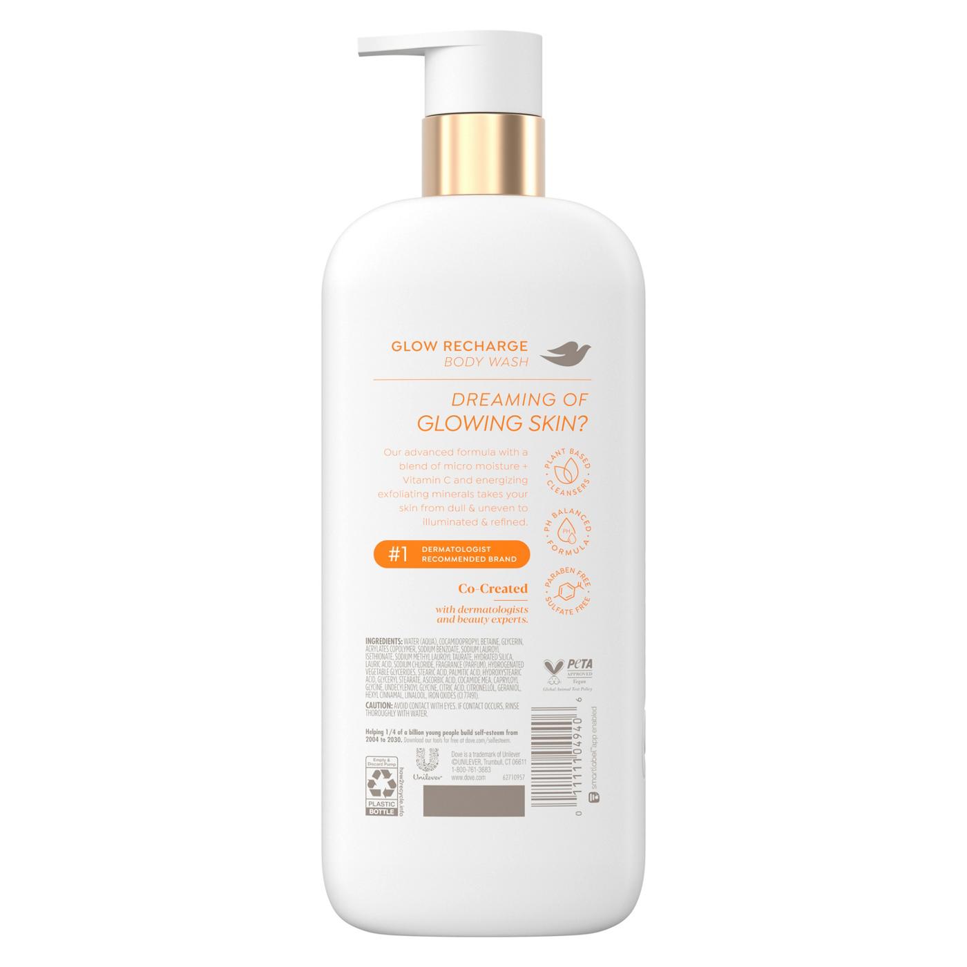 Dove Glow Recharge With Vitamin C Body Wash; image 4 of 5