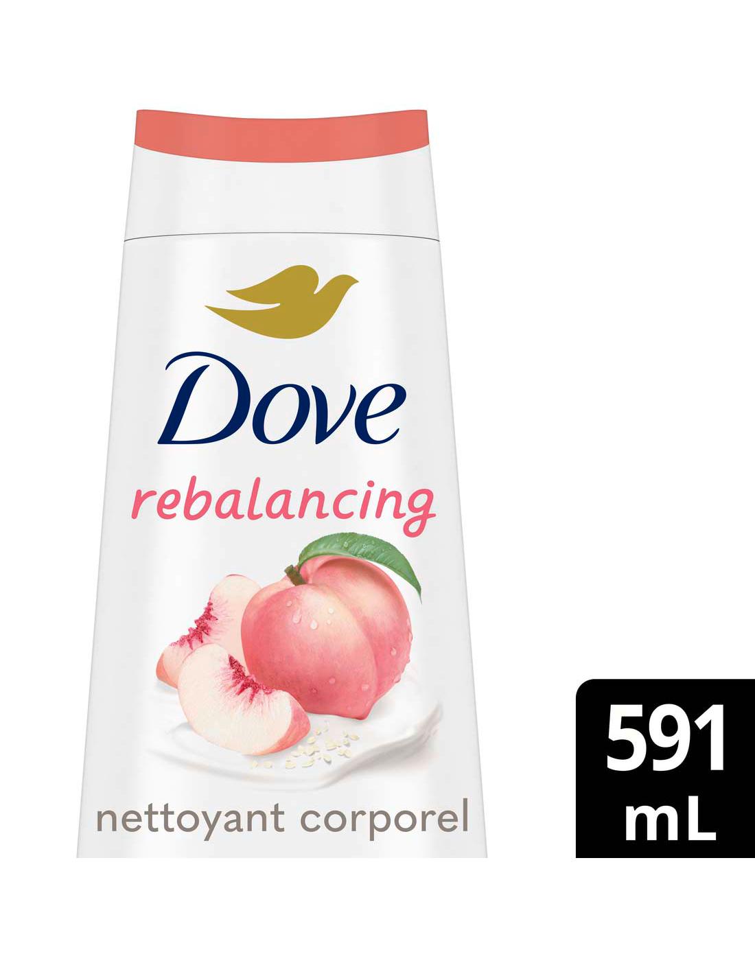 Dove Rebalancing Body Wash - White Peach & Rice Milk; image 2 of 5