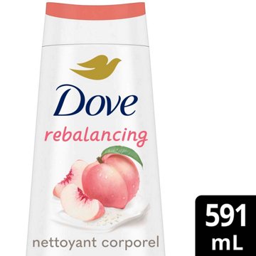 Dove Rebalancing Body Wash - White Peach & Rice Milk
