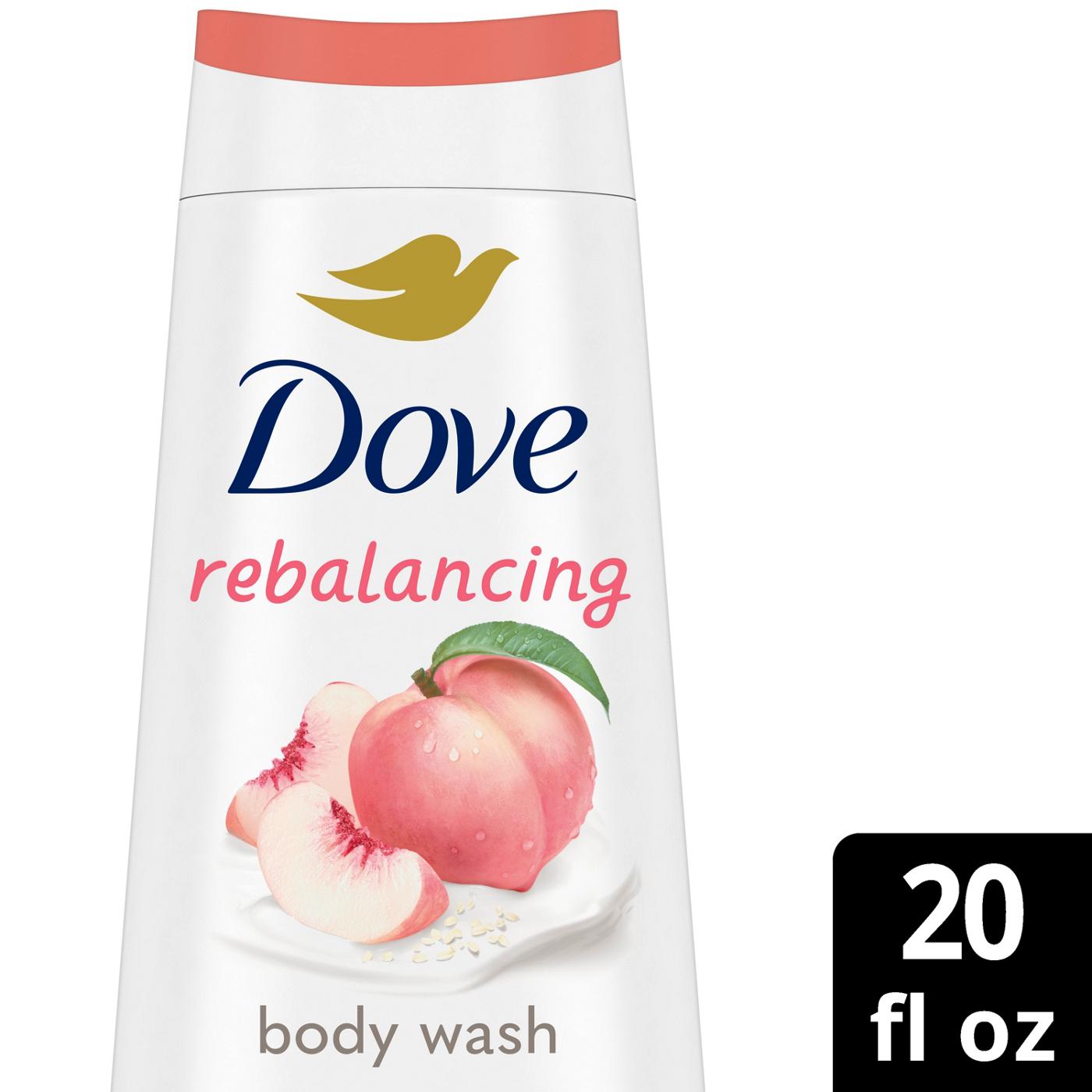 Dove Rebalancing Body Wash - White Peach & Rice Milk; image 3 of 3