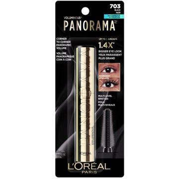 L'Oréal Paris Voluminous Panorama Mascara, Waterproof. Volumizing Black, 1 ct