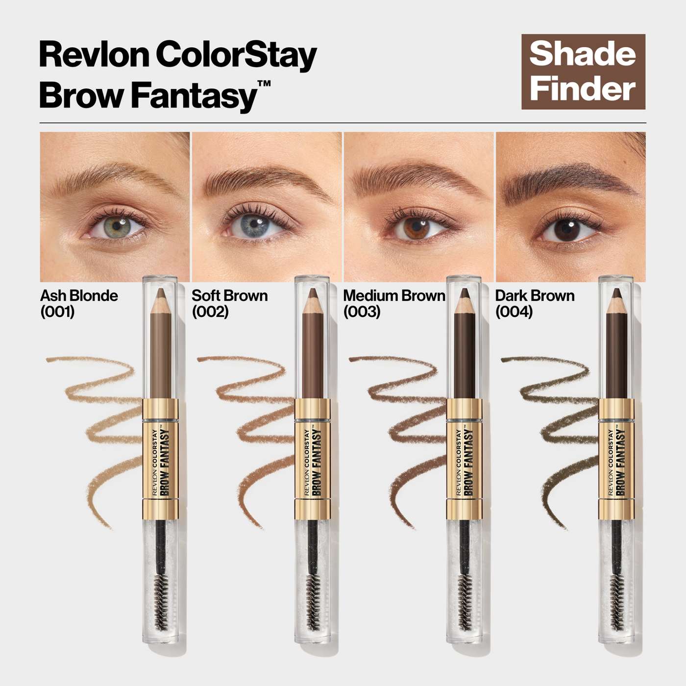 Revlon ColorStay Brow Fantasy Pencil & Gel - Dark Brown; image 3 of 3