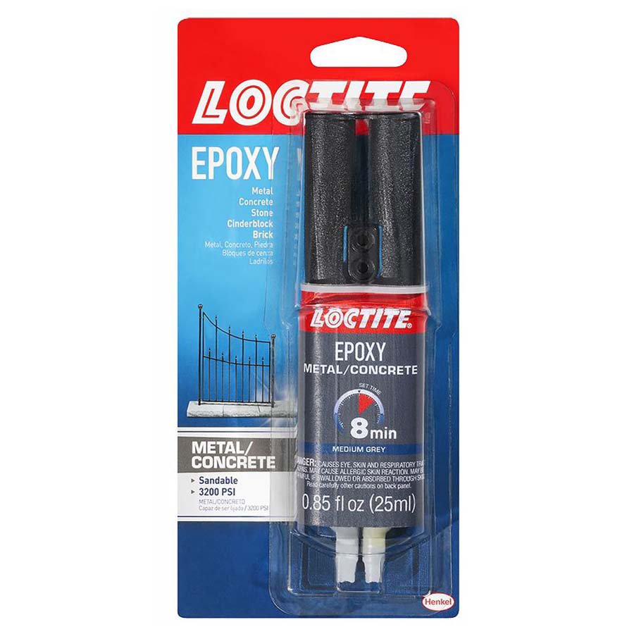 Loctite Metal & Concrete Epoxy Medium Grey Shop Adhesives & Tape at
