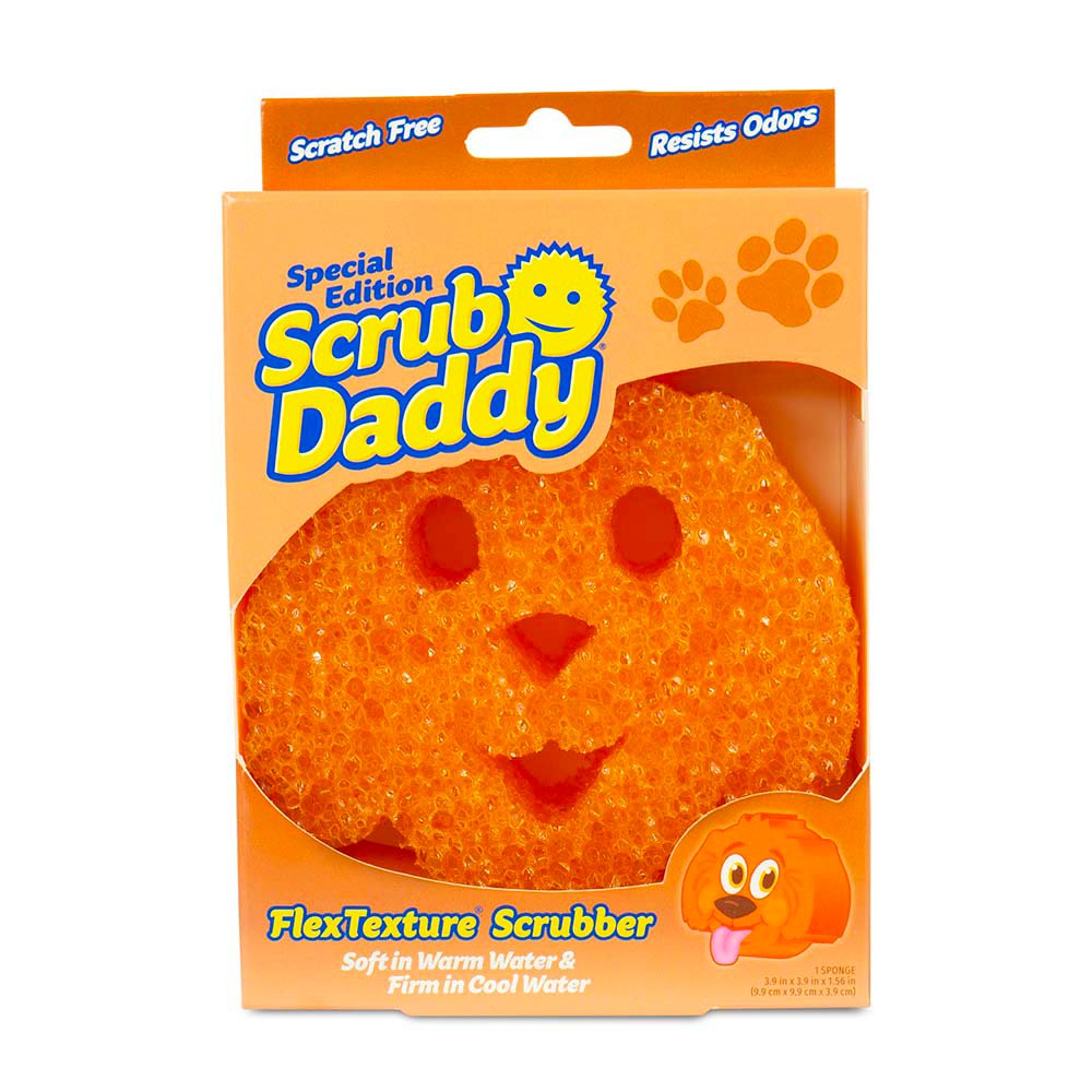 Scrub Daddy FlexTexture Sponge Orange Dog Shop Sponges & scrubbers