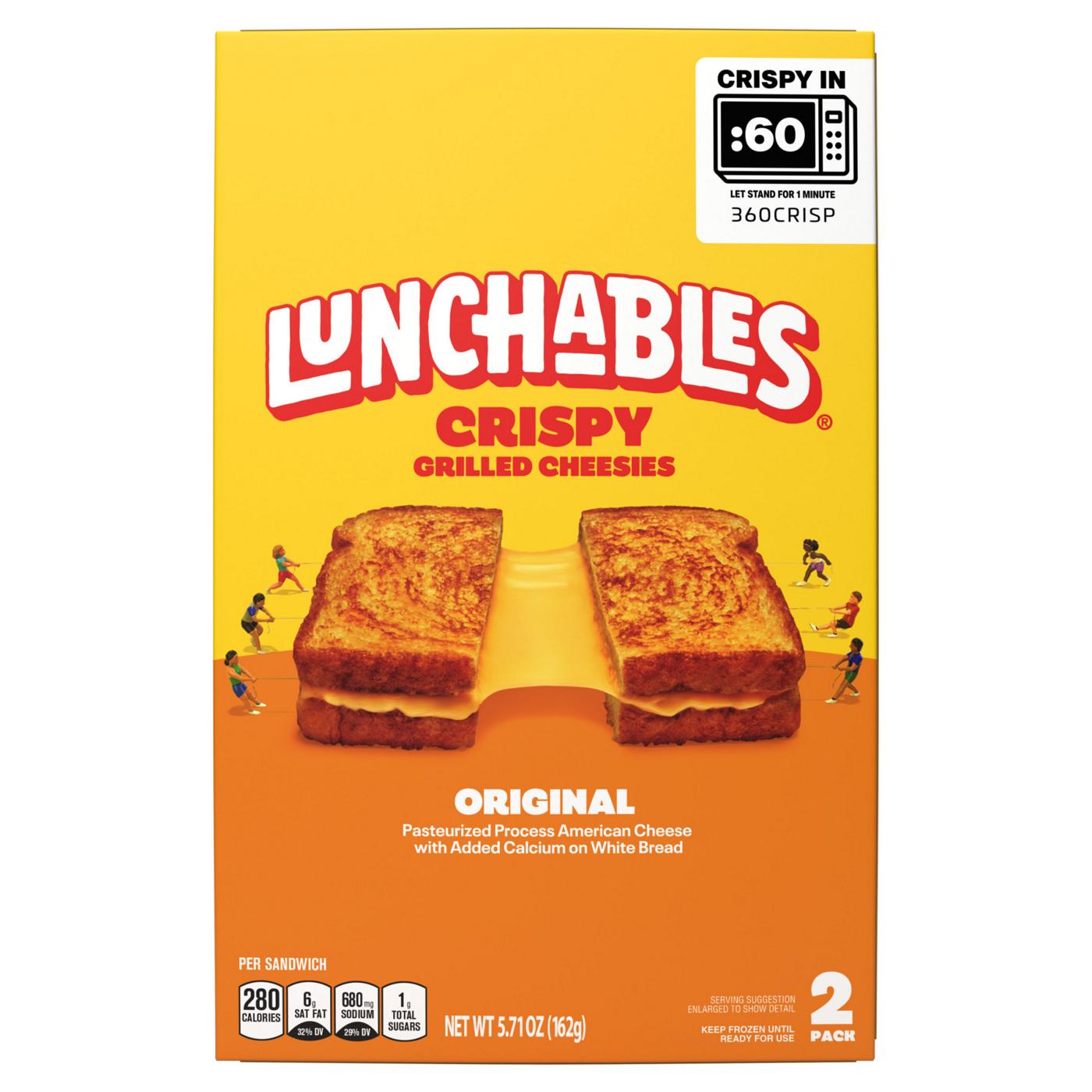 Lunchables Crispy Grilled Cheesies Frozen Sandwiches - Original; image 3 of 9