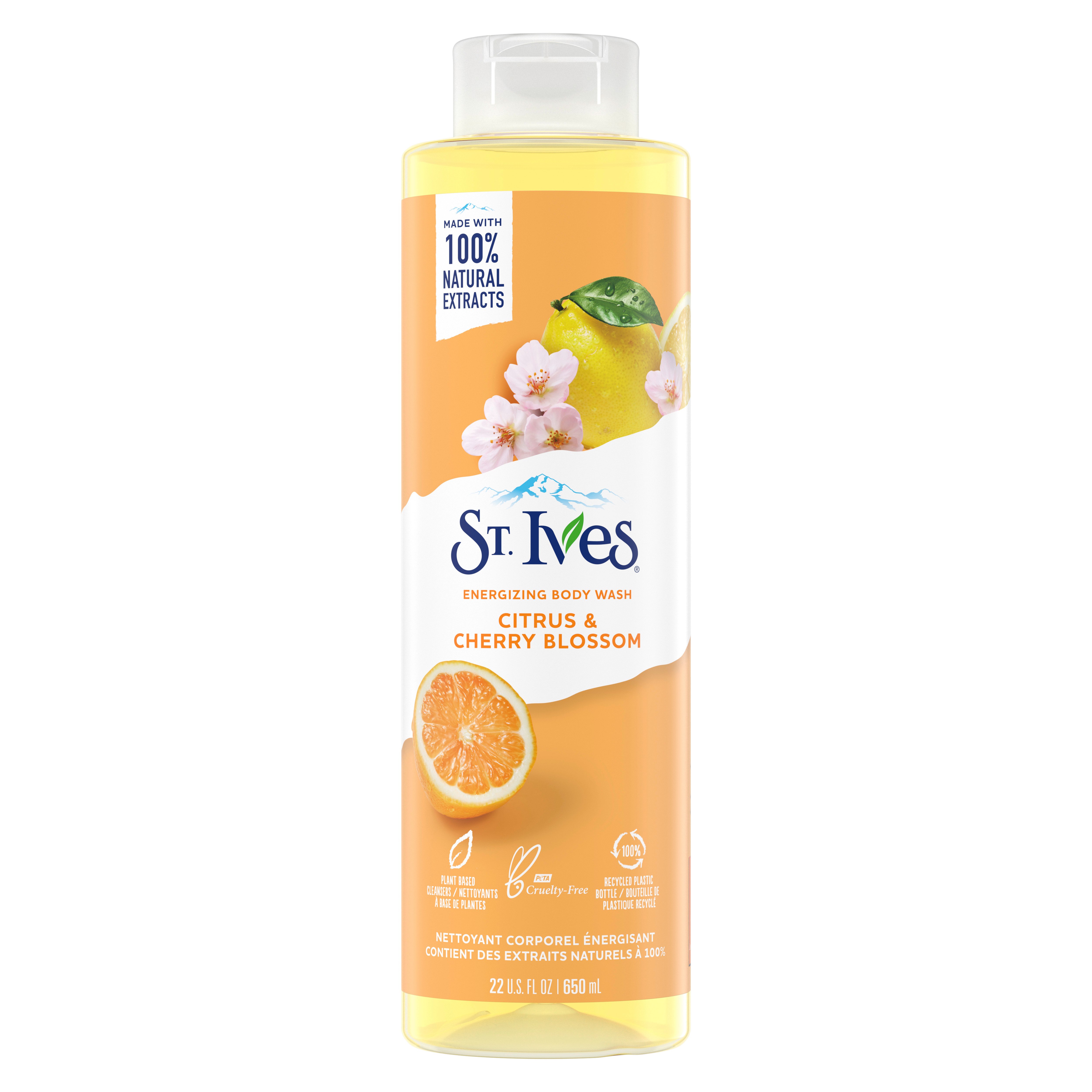 St. Ives Energizing Body Wash Citrus & Cherry Blossom Shop Body Wash at HEB