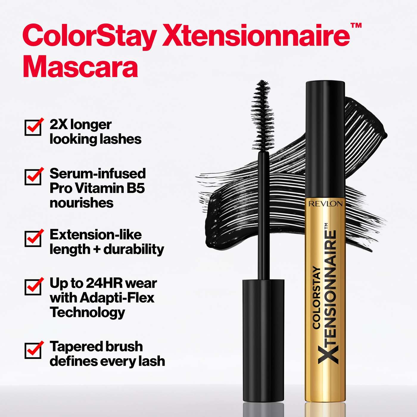 Revlon ColorStay Xtensionnaire Waterproof Mascara - Black; image 6 of 6