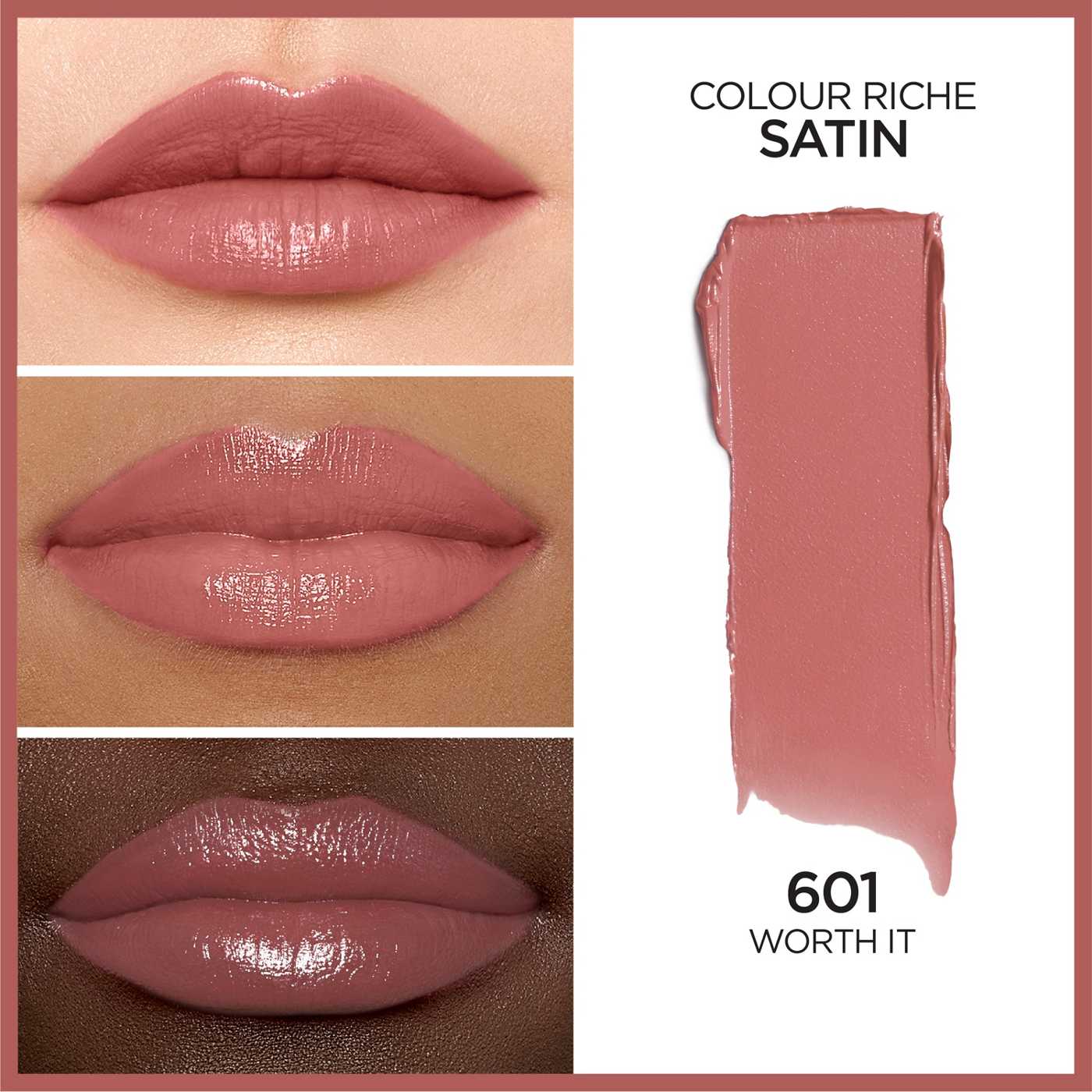 L'Oréal Paris Colour Riche Satin Lipstick - Worth It; image 3 of 5
