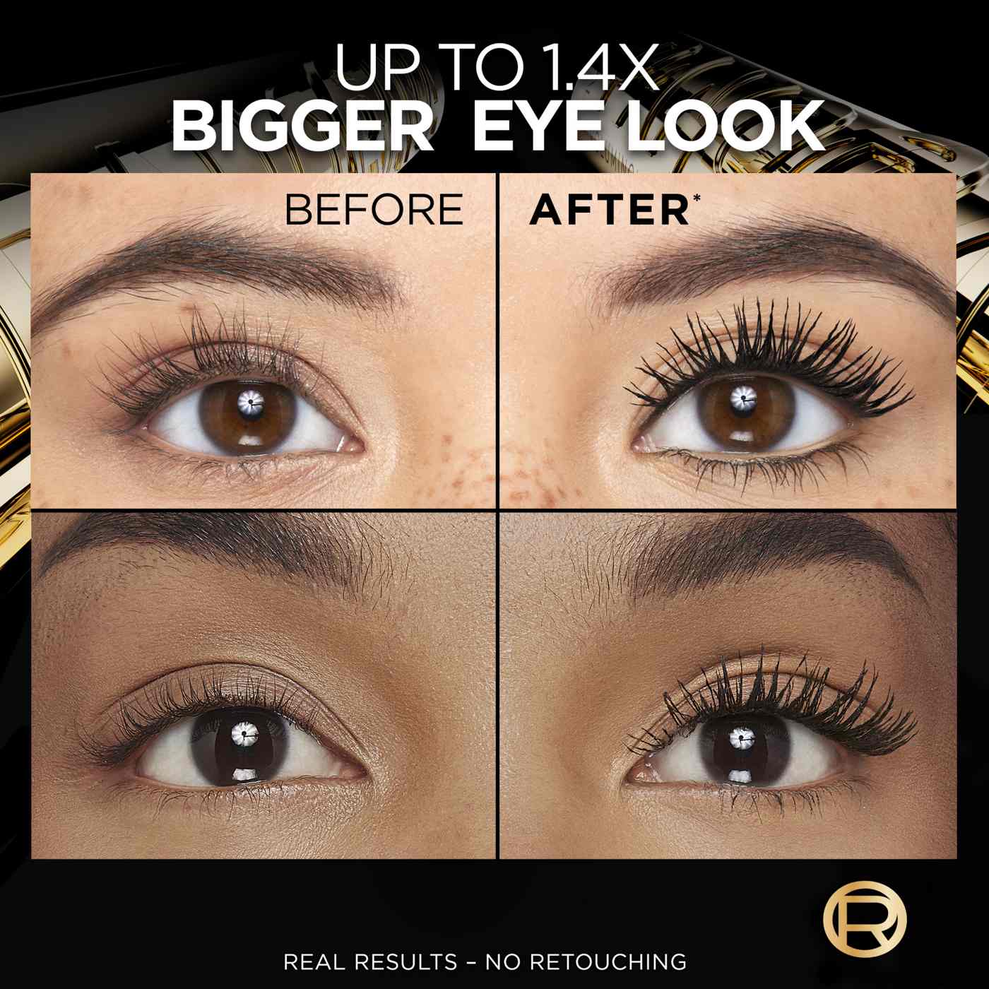 L'Oréal Paris Voluminous Panorama Mascara, Washable, Volumizing 
Blackest Black; image 2 of 6