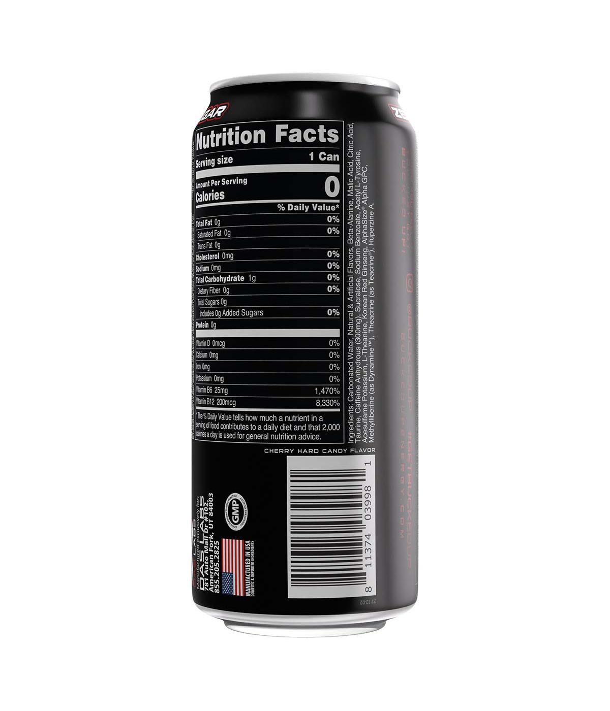 Bucked Up Zero Sugar Energy Drink - Cherry Candy; image 2 of 2
