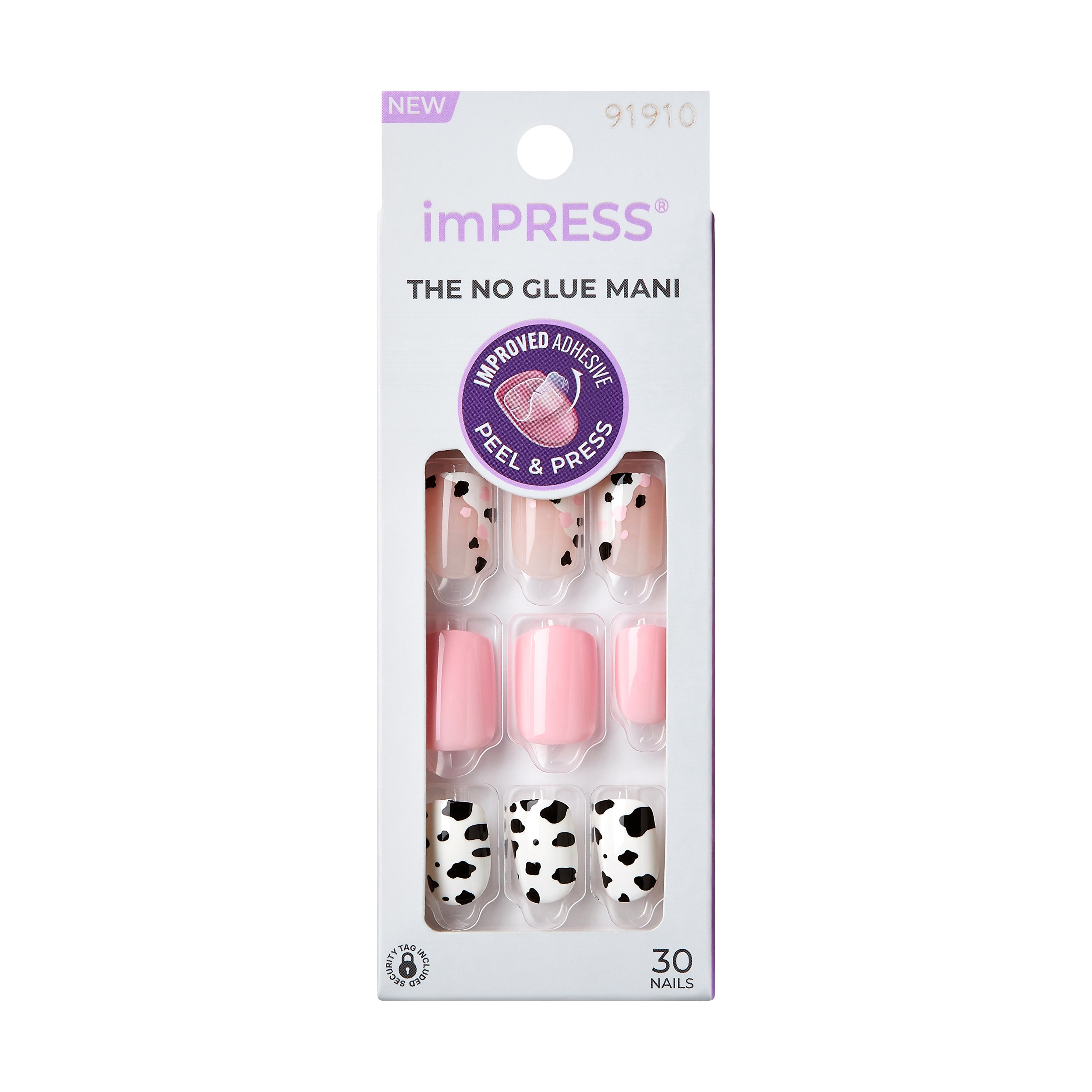 KISS ImPRESS Press-on Nägel – One More Chance, Mit Klebepad, Kein Kleber Nötig