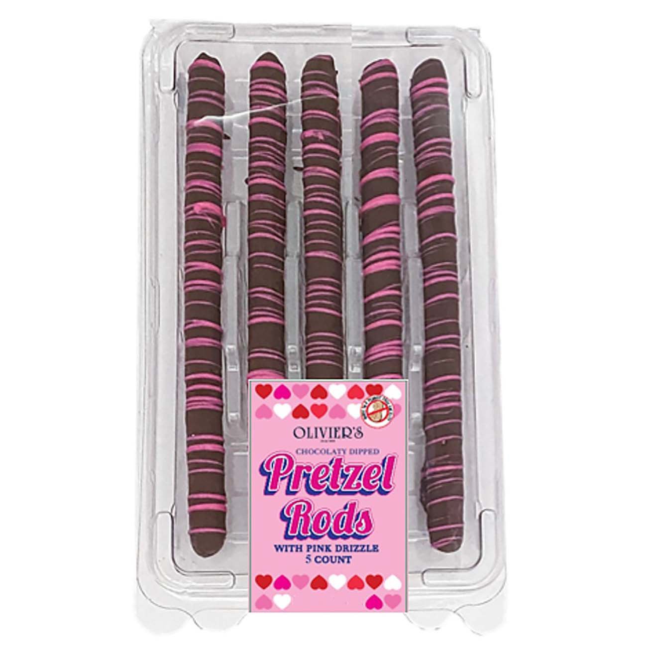 Olivier's Candies Valentine's Day ChocolateDipped Pretzel Rods Shop