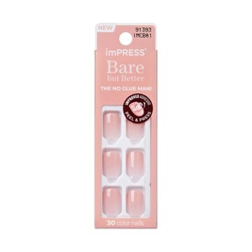 KISS imPRESS Bare But Better Manicure - Instinct, 30 ct
