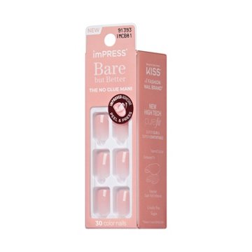 KISS imPRESS Bare But Better Manicure - Instinct, 30 ct