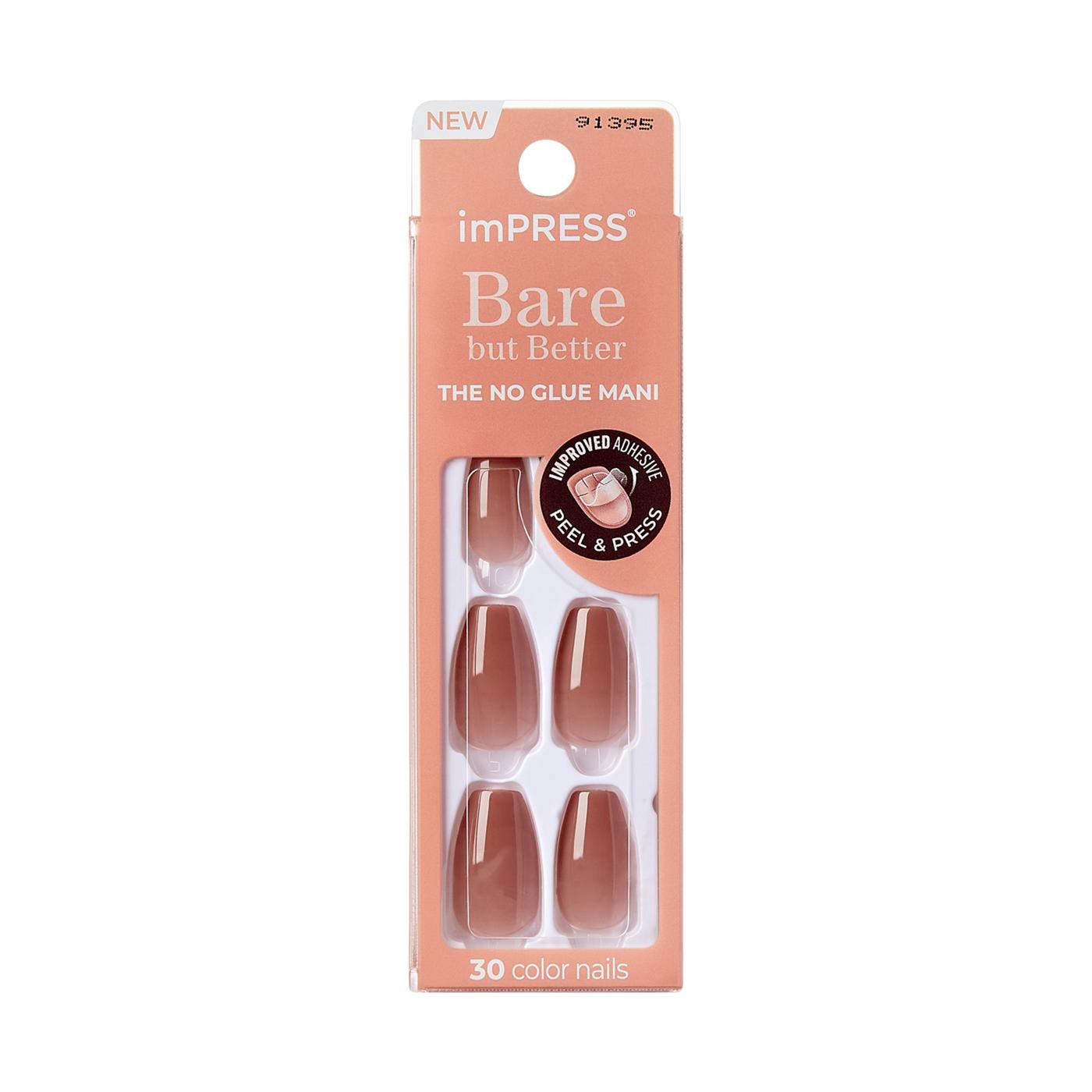 KISS imPRESS Bare But Better Manicure - Flare; image 1 of 6