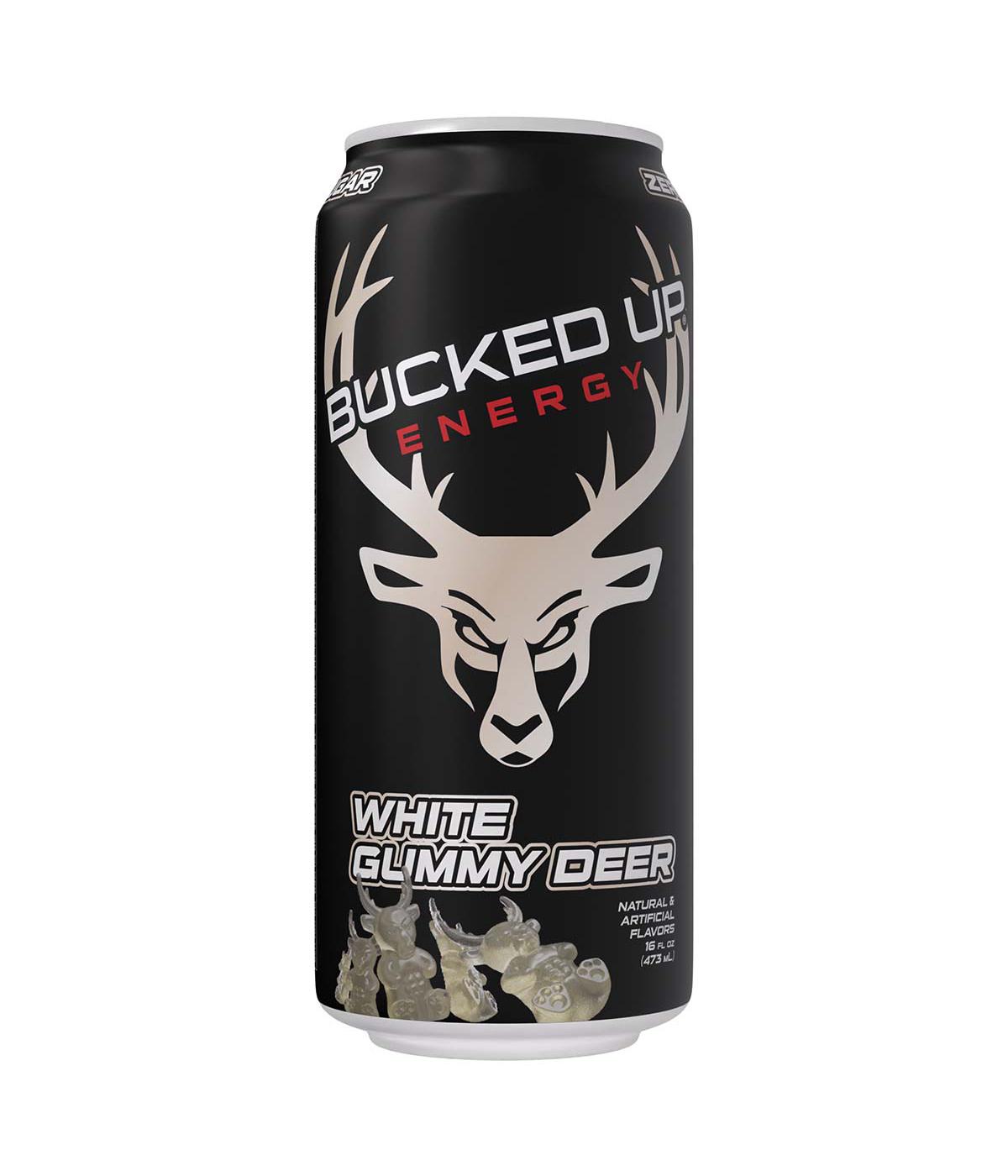 Bucked Up Zero Sugar Energy Drink - White Gummy Deer; image 1 of 4