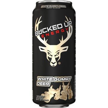Bucked Up Zero Sugar Energy Drink - White Gummy Deer