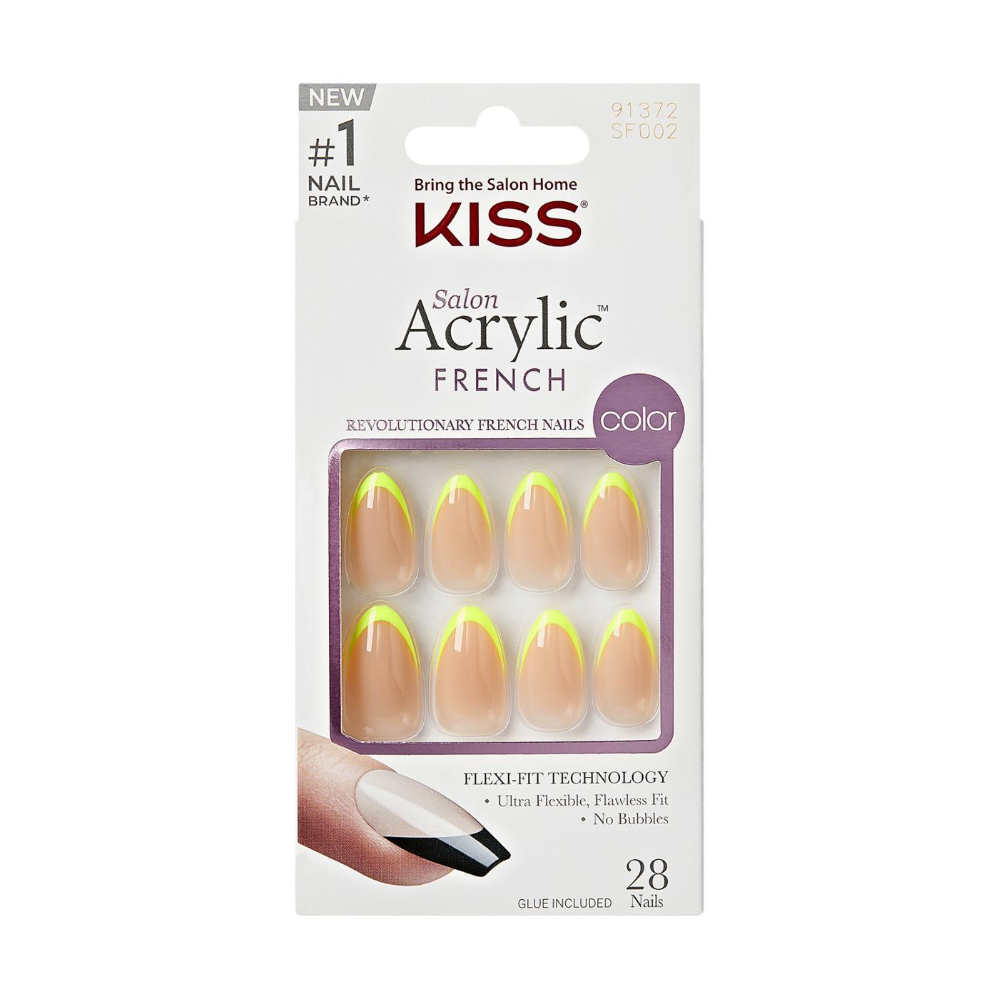 KISS Salon Acrylic French Nails - Hype; image 1 of 6